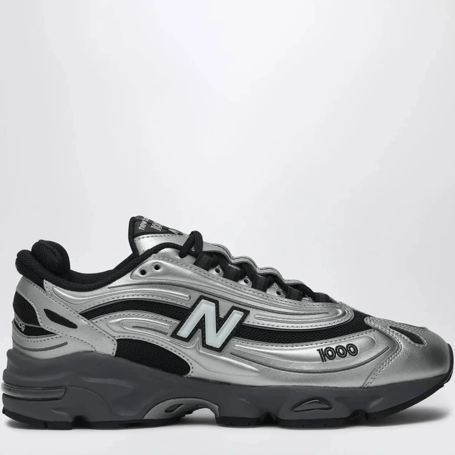 New Balance Sneakers 1000 SL in metallic silver leather