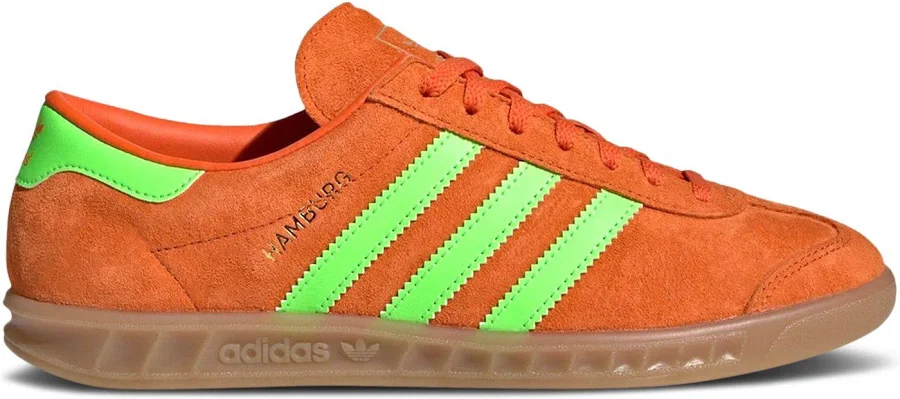Adidas Wmns Hamburg 'Orange Solar Green Gum' | Women's Size 7