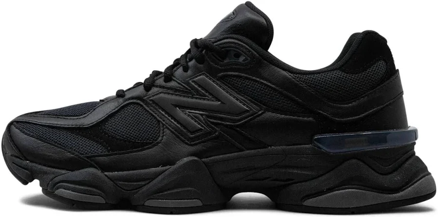 NEW BALANCE 9060 TRIPLE BLACK LEATHER 44