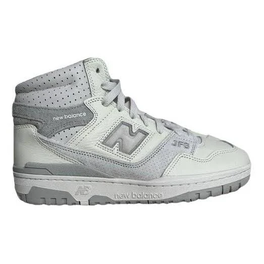 New Balance 650R Grey Leather High-Top Sneakers Size 7.5 M