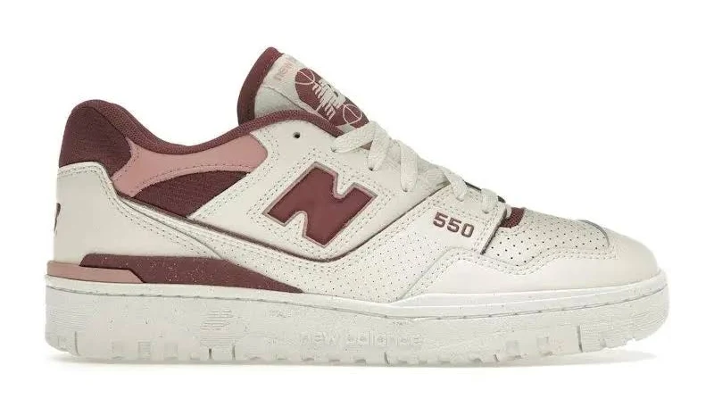 New Balance Women's 550 Washed Burgundy, from StockX