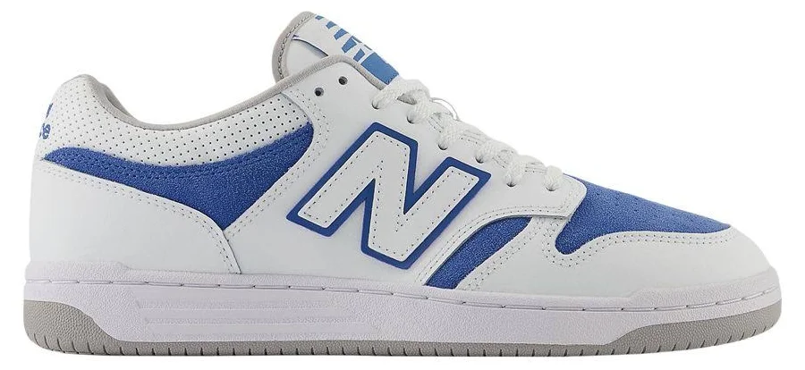 New Balance 480 'White Royal Blue Suede' | Men's Size 9