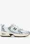 NEW BALANCE Womens U530 Silver Metallic Black Cement Trainers Size:
