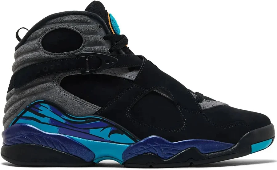 Nike Air Jordan 8 Retro Aqua 305368-006 GS & Women's Fashion Sneaker New