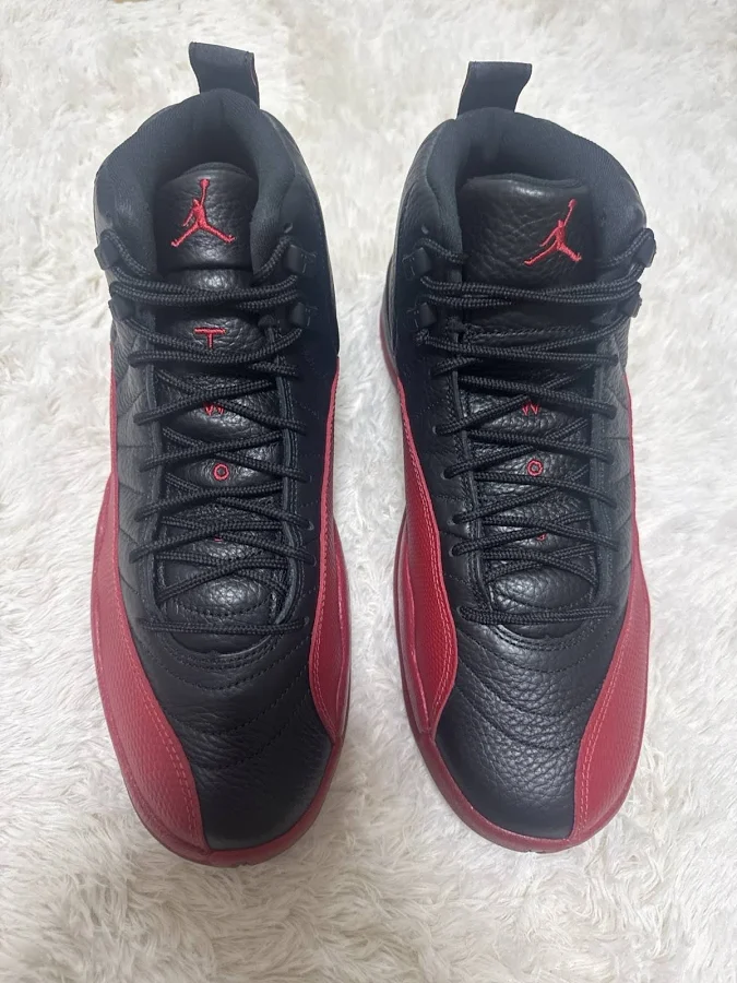 Nike Air Jordan 12 Retro Flu Game 2025 Black Varsity Red Size 11.5 Ds