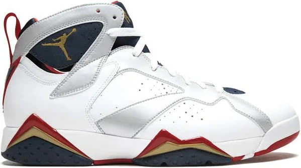 Jordan - Air Jordan 7 Retro "Olympic" sneakers - unisex - Calf Leather/Rubber - 8.5 - White
