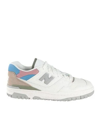 New Balance 550 Man Sneakers White Size 8 Leather, Textile fibers