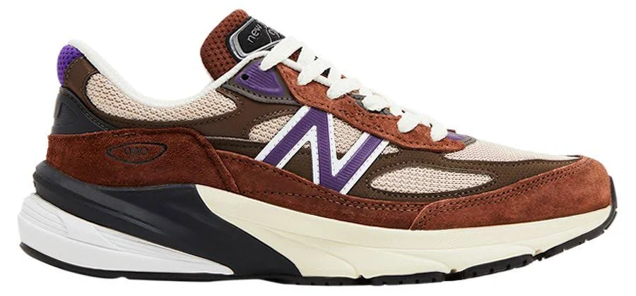 New Balance 990v6 Made in USA 'Rich Oak Cosmic Grape' | Brown | Men's Size 4