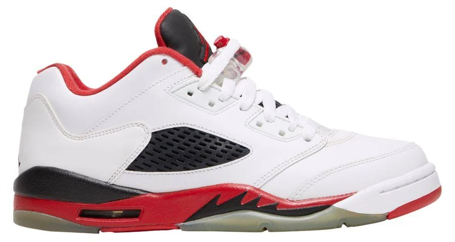 Kids Air Jordan 5 Retro Low 'Fire Red