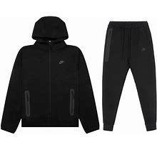 Nike Tech Fleece Full-Zip Hoodie &amp; Joggers Set Black-Gray M, XL Same Day Ship. Nike. Black. Hoodies &amp; Sweatshirts.