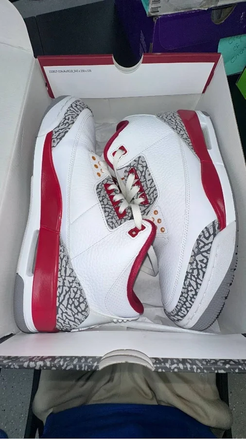 Air Jordan 3 retro "cardinal red"