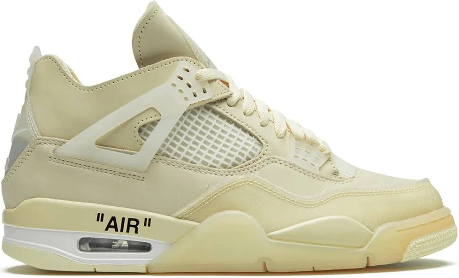 "Nike X Off-White - Air Jordan 4 ""Sail"" sneakers - women - RubberLeather/Plastic/Polyester/Rubber - 6"