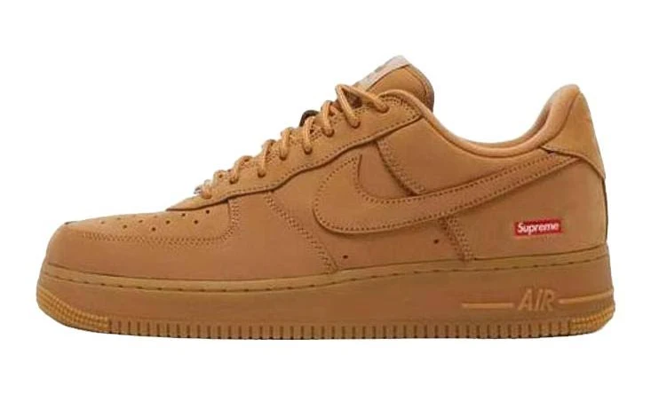 Nike Supreme X Air Force 1 Low Sp Flax - Wheat