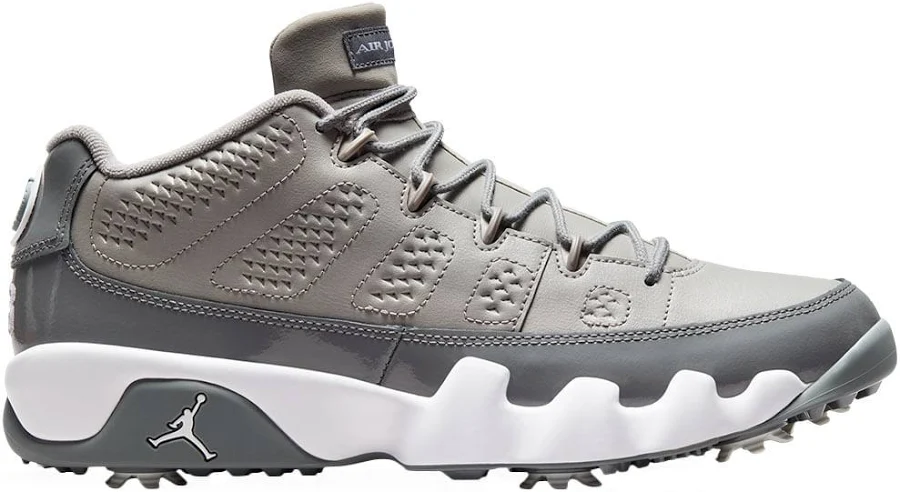 Nike Men's Air Jordan 9 G NRG Golf Shoes 9064621- 7.5 Medium Gray/White/Cool Gray