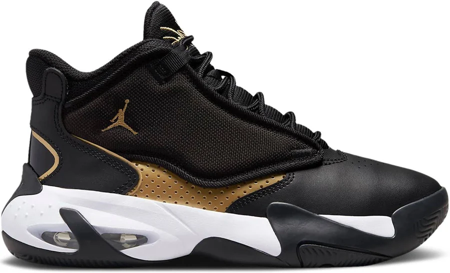 Air Jordan Max Aura 4 GS 'Black Metallic Gold' | Kid's Size 6.5