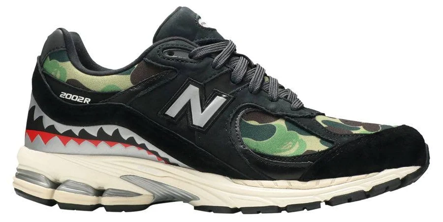 BAPE x New Balance 2002R 'Apes Together Strong - Black Camo' | Men's Size 8.5