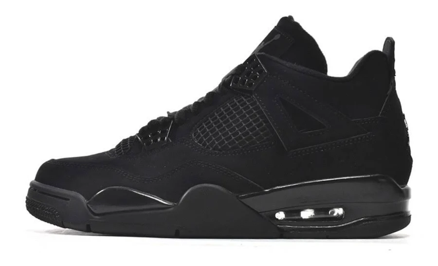 Air Jordan 4 Retro "black Cat" Triple Black Men's Sneakers