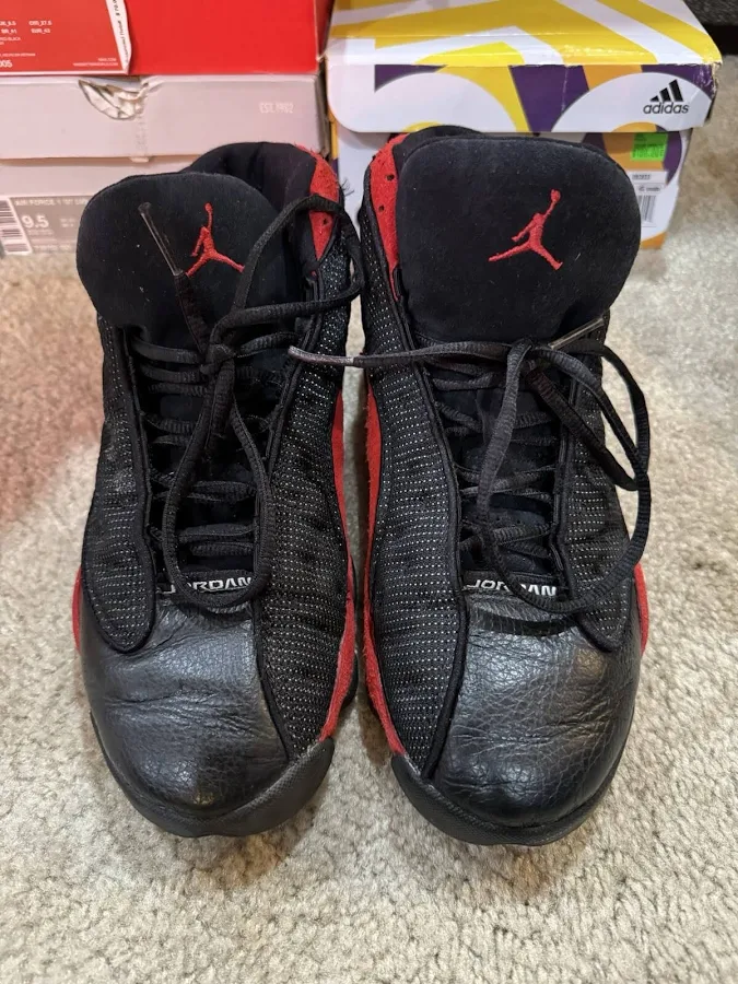Nike Air Jordan 13 Retro Bred Black Red 2004 309259-061 Mens Size 9.5