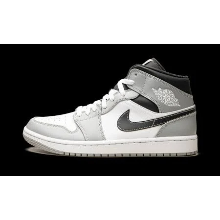Jordan Mens Air Jordan 1 Mid Light Smoke Grey 2.0 inch 554724 078 554724 078 from Stadium Goods, Men's, Size: 12, White