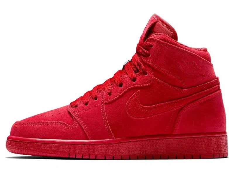 (gs) 1 Retro High 'red Suede'
