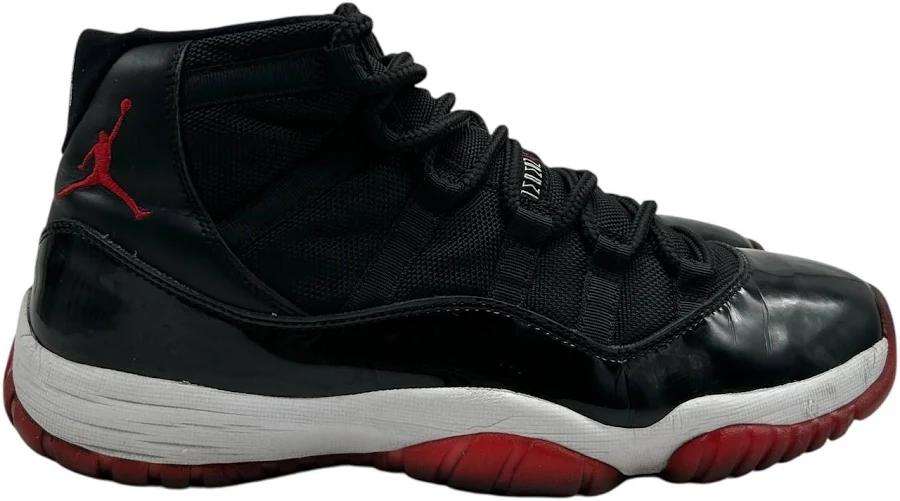 Nike Air Jordan 11 Retro Bred Men's Size 10.5 Us 378037-010 Black