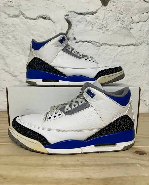 Air Jordan 3 Racer Blue Sz 9.5