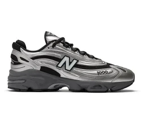 New Balance Unisex 1000 Shoe Silver Metallic/green
