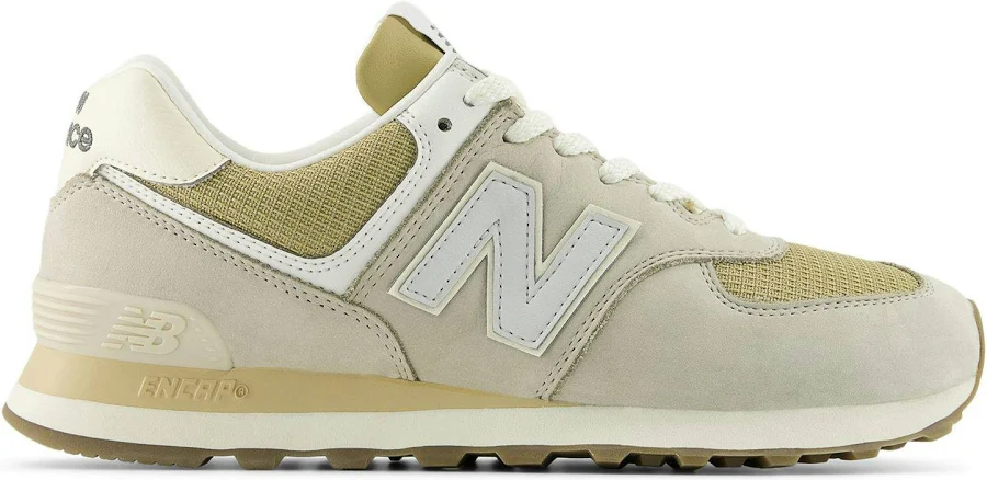 New Balance Men's 574 Trainer Sneaker in Dark Grey Matter/Dark Silver Metallic, Size 7.5