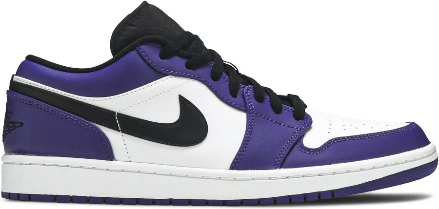 Air Jordan 1 Low 'Court Purple' Iconic Sneaker 553558-500