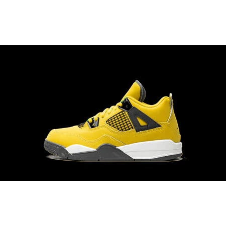 Jordan PRE School Jordan 4 Retro PS Lightning Bq7669 700 from Stadium Goods, Kids Unisex, Size: 12 Little Kid, Gray