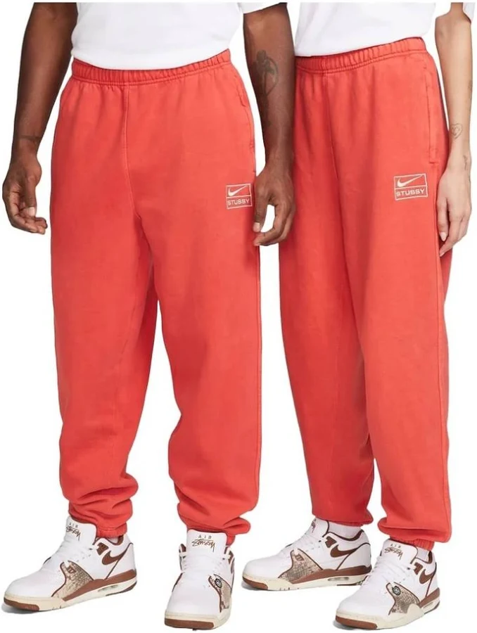 Nike Men's X Stussy Pigment Dyed Sweatpants 'Habanero