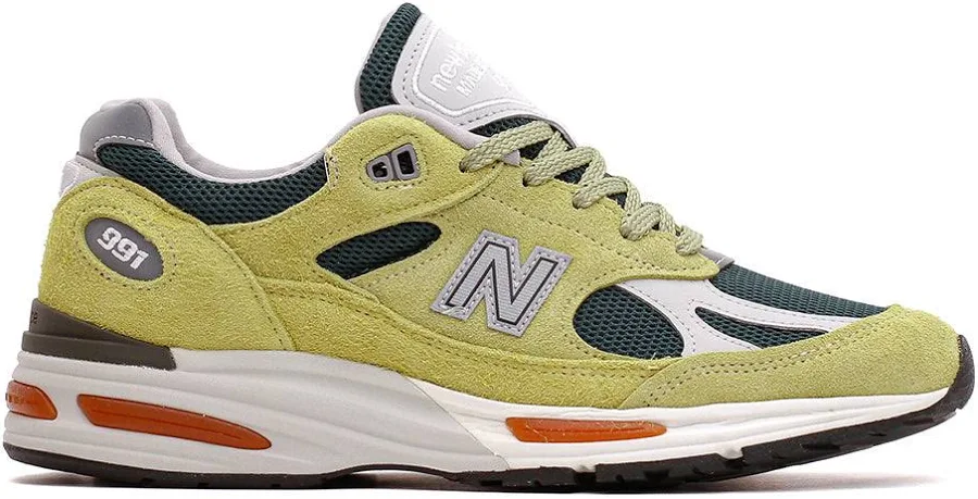 New Balance Unisex Made in UK 991v2 Beechnut Trekking Green, 7.5