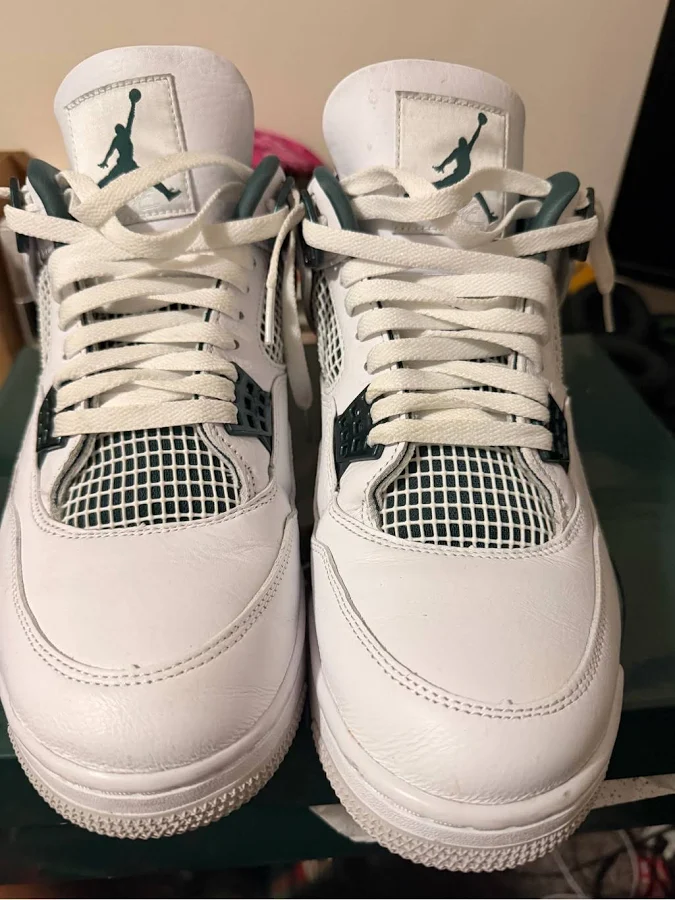 Jordan Shoes | Oxidized Jordan 4s | Color: Green/White | Size: 12 | Marnell30's Closet