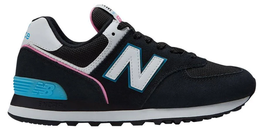 New Balance Wmns 574 'Black Vibrant Sky Pink' | Women's Size 6