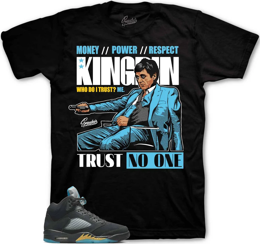 Jordan Retro 5 Aqua Sneaker Tees