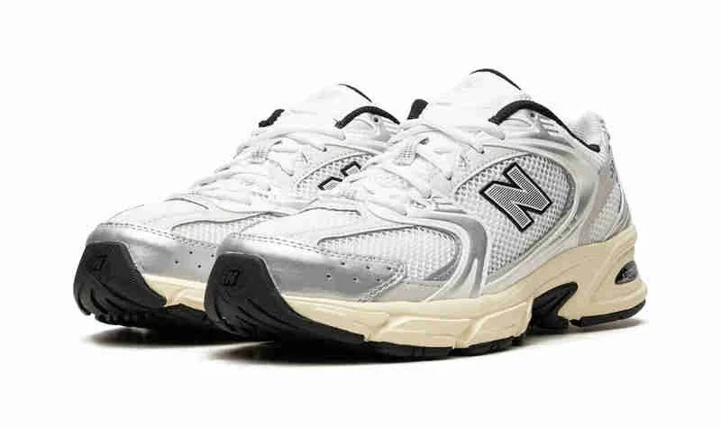 Balance 530 White Metallic Silver Mr530ta Men Size