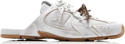 Miu Miu - x New Balance 530 SL Leather Mules - White - IT 36 - Moda Operandi