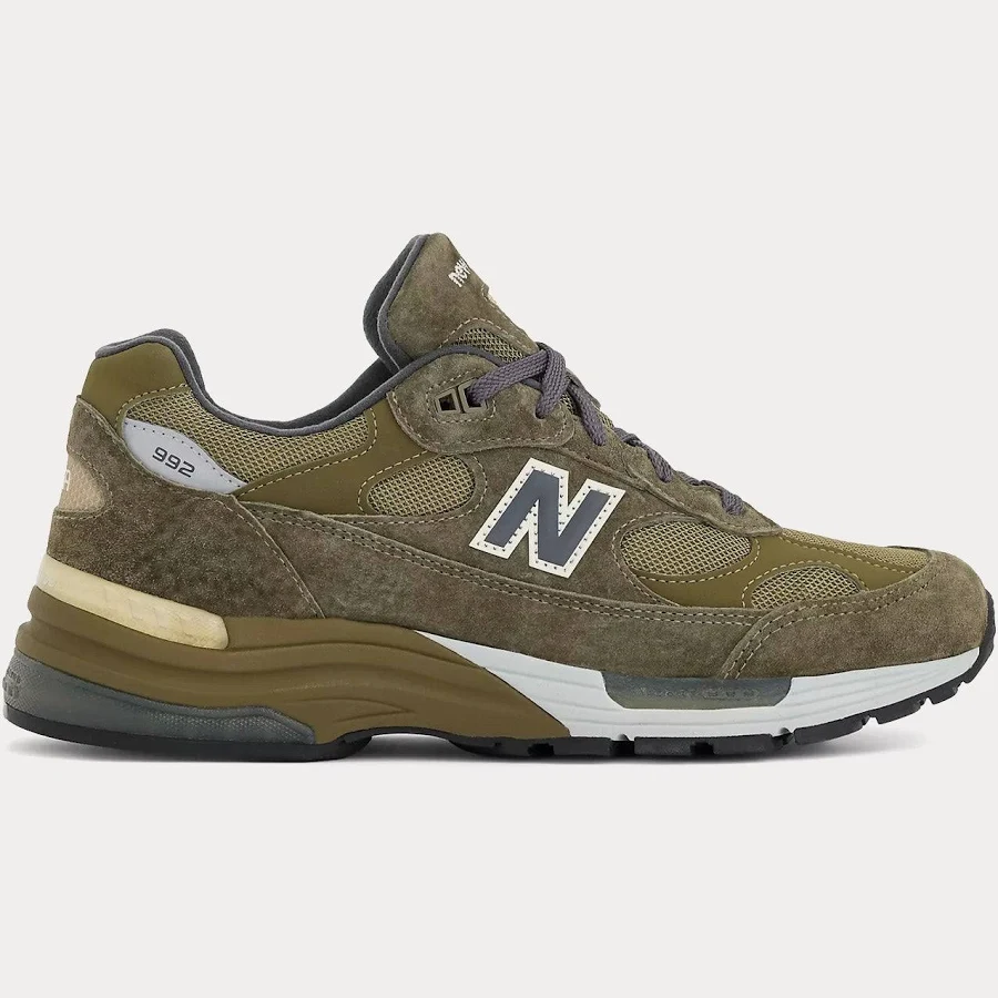 New Balance Made in USA 992 Dark Camo / Covert Green / Aluminum Grey Sneakers Khaki / New Balance - US / US