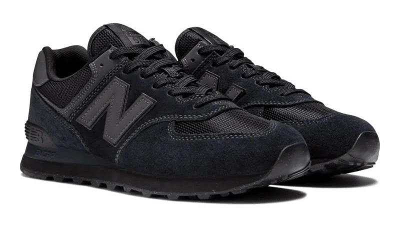 Balance Men's 574 Casual Shoes, Black/black