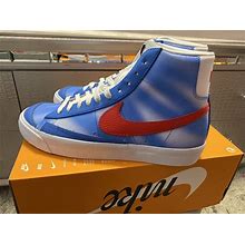 Nike Blazer Mid '77 Vintage Pacific Blue/University Red Size 8.5 DC1405400 NEW. Nike. Blue. Athletic Shoes.