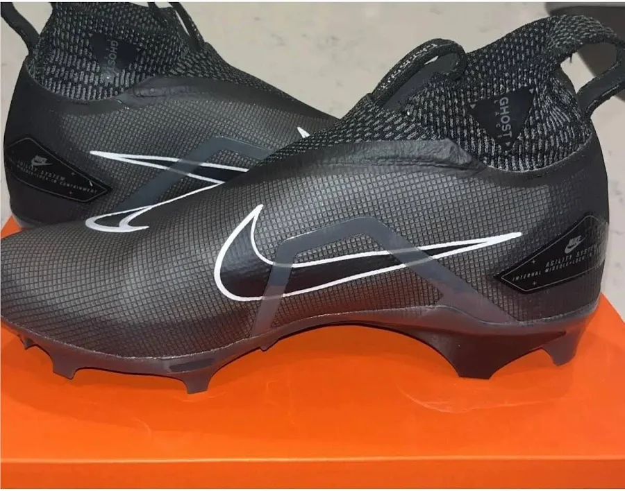 Nike Alpha Menace Elite 3 Black Football Cleats CT6648-010 Size 10.5