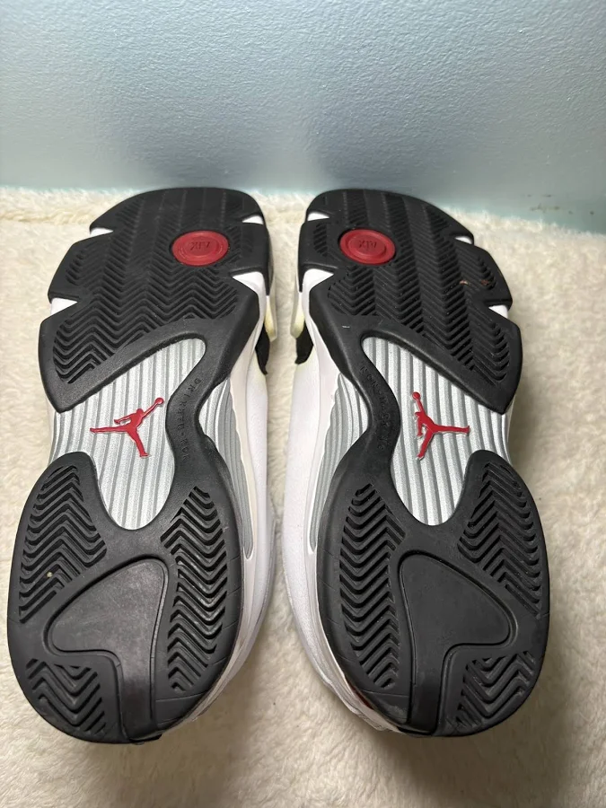 Air Jordan 14 Retro Black Toe (2006) Code 311832-162 Men Us Size 10.5