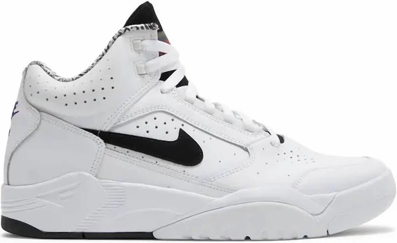 Men’S Air Flight Lite Mid Shoe In White/black