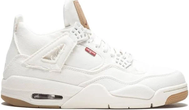 Jordan - Air Jordan 4 Retro sneakers - unisex - Rubber/Denim - 11 - White