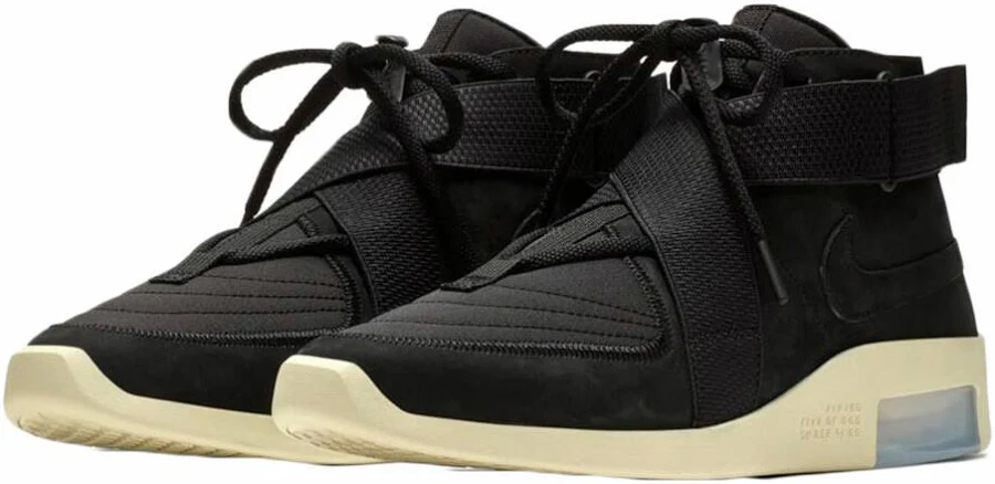 Nike Air Fear Of God 1 Sneakers, Black/black-fossil, M 4.5 / W 6