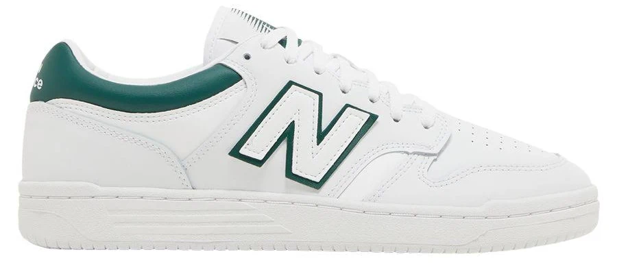 New Balance Men's 480 in White/Grey Textile