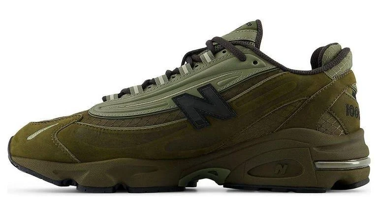New Balance Men's 1000 Cordura 'Woodland' - Green - Low-top sneakers