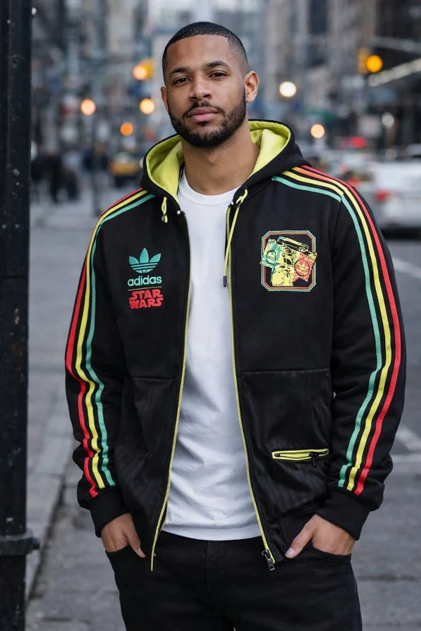 Adidas Originals X Star Wars Rasta Baseball Jacket Track Top Ds Snoop