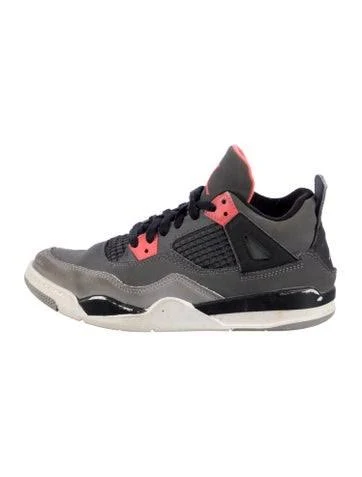 Jordan Youth Jordan 4 Retro Infrared (PS) in Black/Grey, Boys' 1.5 | 3.5