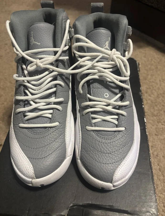 Air Jordan 12 Retro Cool Gray White Sneakers